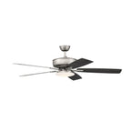 Craftmade P112BN5-52BNGW Brushed Nickel Pro Plus 112 52'' 5-blade Ceiling Fan In Brushed Nickel W/ Brushed Nickel/greywood Blades; Integrated Light Kit Image 7