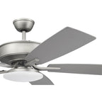 Craftmade P112BN5-52BNGW Brushed Nickel Pro Plus 112 52'' 5-blade Ceiling Fan In Brushed Nickel W/ Brushed Nickel/greywood Blades; Integrated Light Kit Image 4