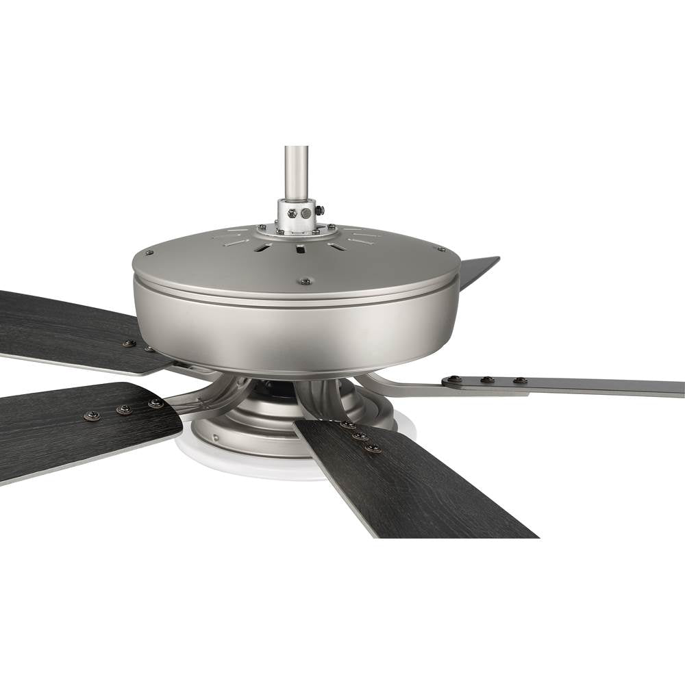 Craftmade P112BN5-52BNGW Brushed Nickel Pro Plus 112 52'' 5-blade Ceiling Fan In Brushed Nickel W/ Brushed Nickel/greywood Blades; Integrated Light Kit Image 3