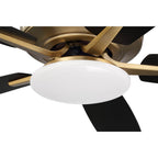 Craftmade P112SB5-52BWNFB Satin Brass Pro Plus 112 52'' 5-blade Ceiling Fan In Satin Brass W/ Black Walnut/flat Black Blades; Integrated Light Kit Image 2
