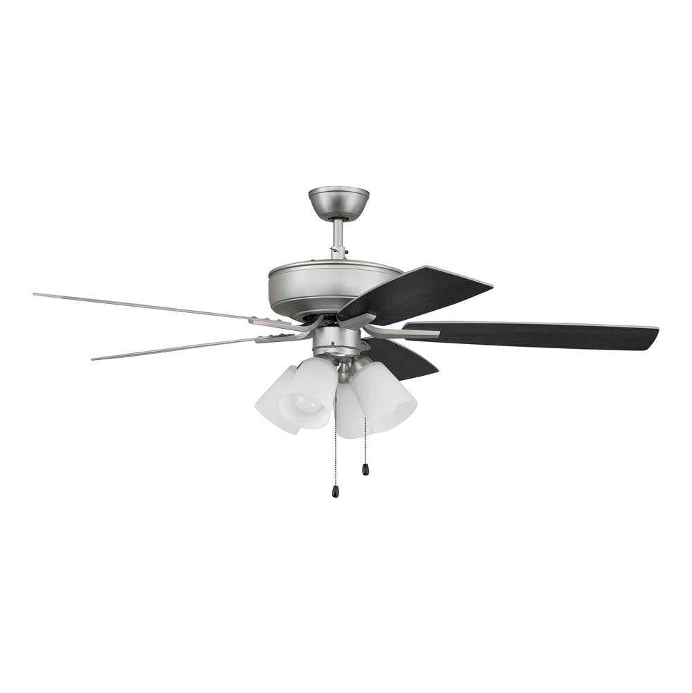Craftmade P114BN5-52BNGW Brushed Nickel Pro Plus 114 52'' 5-blade Ceiling Fan In Brushed Nickel W/ Brushed Nickel/greywood Blades; Integrated Light Kit Image 8