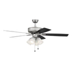Craftmade P114BN5-52BNGW Brushed Nickel Pro Plus 114 52'' 5-blade Ceiling Fan In Brushed Nickel W/ Brushed Nickel/greywood Blades; Integrated Light Kit Image 7