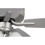 Craftmade P114BN5-52BNGW Brushed Nickel Pro Plus 114 52'' 5-blade Ceiling Fan In Brushed Nickel W/ Brushed Nickel/greywood Blades; Integrated Light Kit Image 5