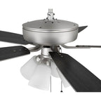 Craftmade P114BN5-52BNGW Brushed Nickel Pro Plus 114 52'' 5-blade Ceiling Fan In Brushed Nickel W/ Brushed Nickel/greywood Blades; Integrated Light Kit Image 3