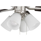 Craftmade P114BNK5-52DWGWN Brushed Polished Nickel Pro Plus 114 52'' 5-blade Ceiling Fan In Brushed Polished Nickel W/ Driftwood/grey Walnut Blades; Integrated Light Kit Image 2