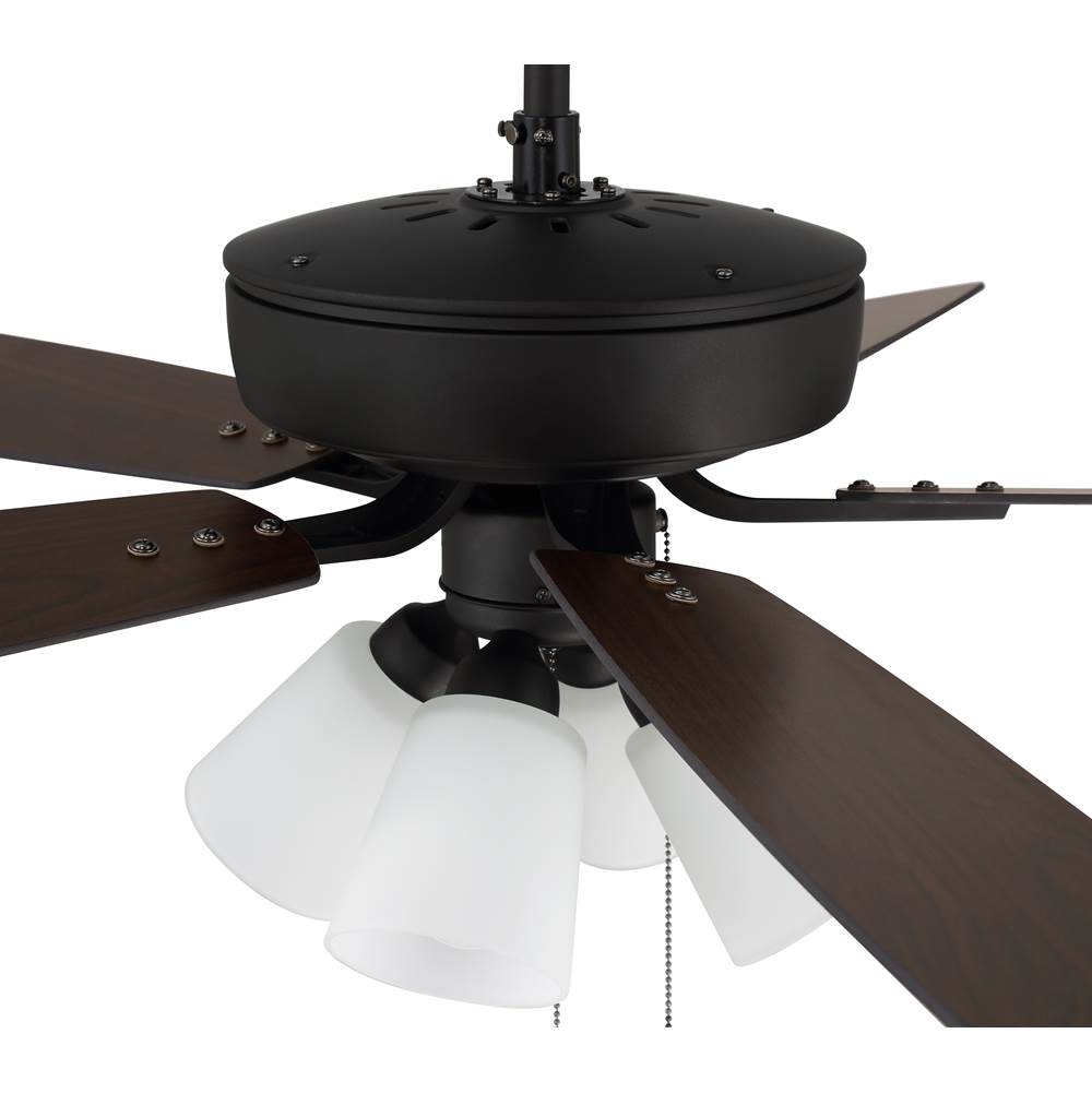 Craftmade P114ESP5-52ESPWLN Espresso Pro Plus 114 52'' 5-blade Ceiling Fan In Espresso W/ Espresso/walnut Blades; Integrated Light Kit Image 3