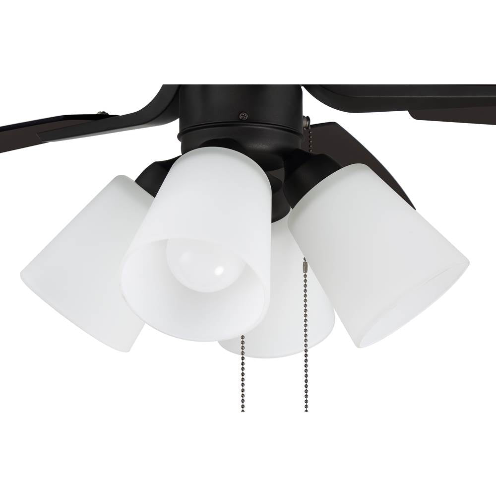 Craftmade P114ESP5-52ESPWLN Espresso Pro Plus 114 52'' 5-blade Ceiling Fan In Espresso W/ Espresso/walnut Blades; Integrated Light Kit Image 2