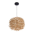 Craftmade  Natural Pendant 1 Light Pendant W/ Natural Wood Woven Orb