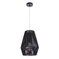 Craftmade  Natural Pendant 1 Light Pendant W/ Woven Black Rattan Shade