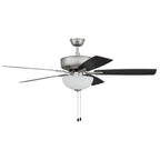 Craftmade P211BN5-52BNGW Brushed Nickel Pro Plus 211 52'' 5-blade Ceiling Fan In Brushed Nickel W/ Brushed Nickel/greywood Blades; Light Kit Included (optional) Image 8