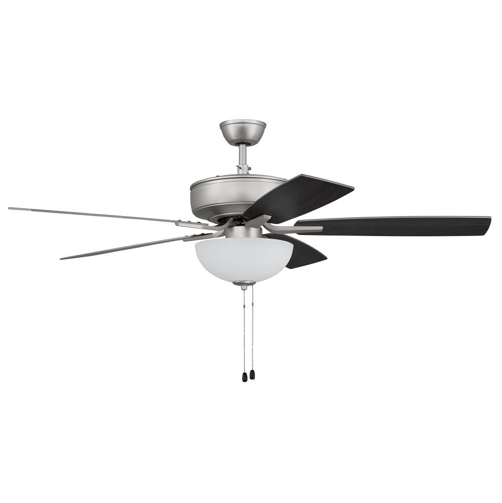 Craftmade P211BN5-52BNGW Brushed Nickel Pro Plus 211 52'' 5-blade Ceiling Fan In Brushed Nickel W/ Brushed Nickel/greywood Blades; Light Kit Included (optional) Image 8
