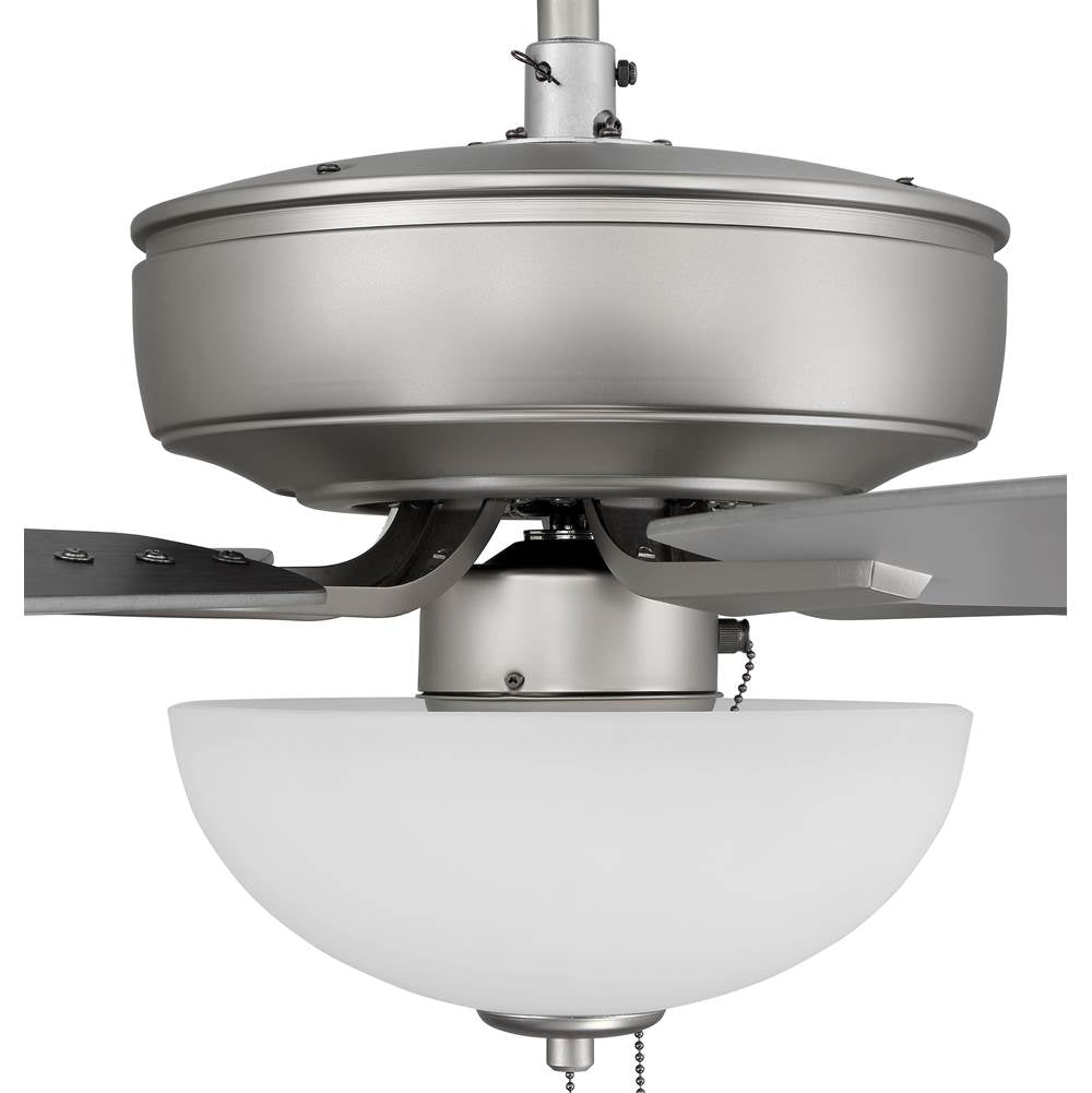 Craftmade P211BN5-52BNGW Brushed Nickel Pro Plus 211 52'' 5-blade Ceiling Fan In Brushed Nickel W/ Brushed Nickel/greywood Blades; Light Kit Included (optional) Image 6