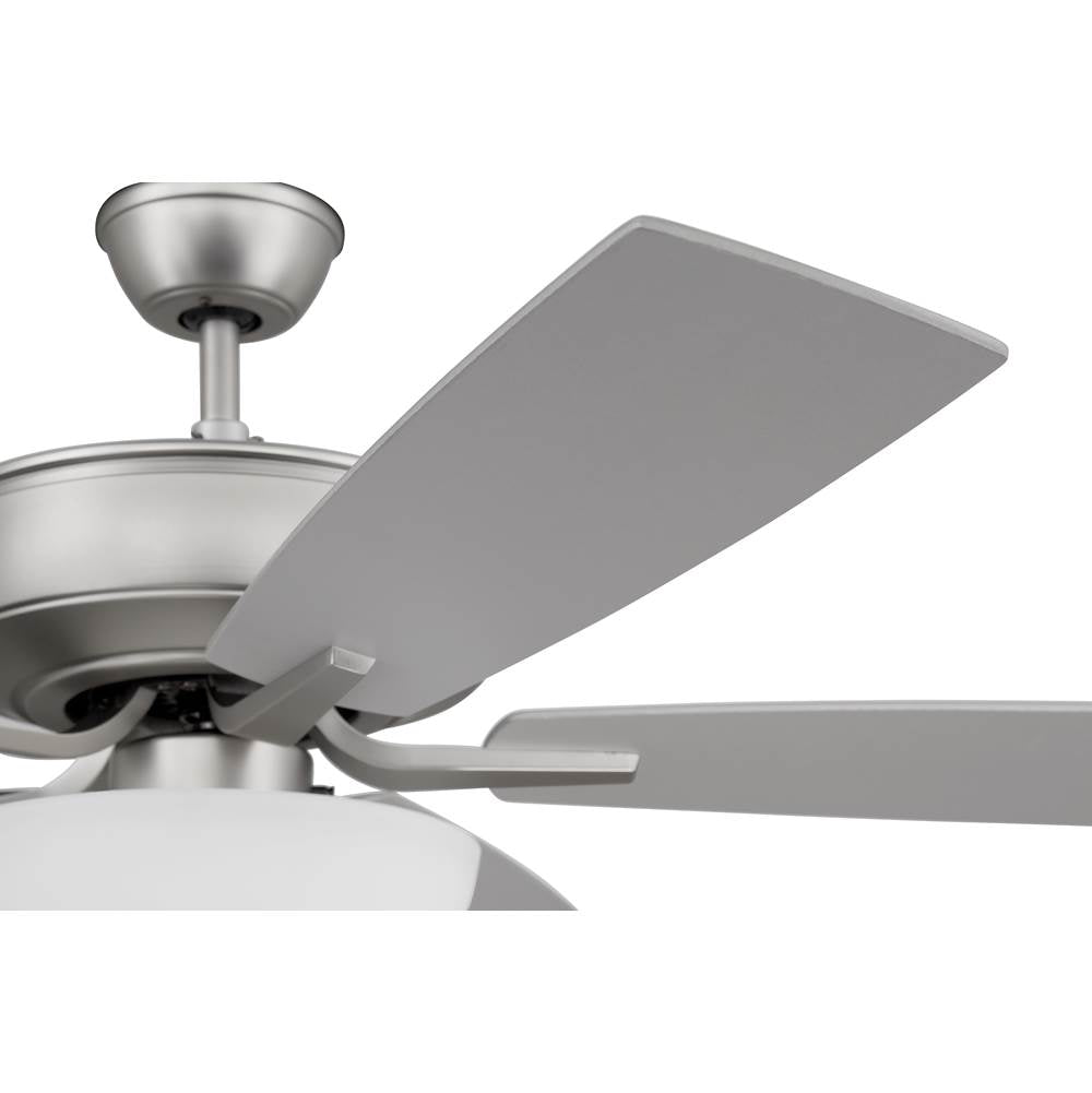 Craftmade P211BN5-52BNGW Brushed Nickel Pro Plus 211 52'' 5-blade Ceiling Fan In Brushed Nickel W/ Brushed Nickel/greywood Blades; Light Kit Included (optional) Image 5