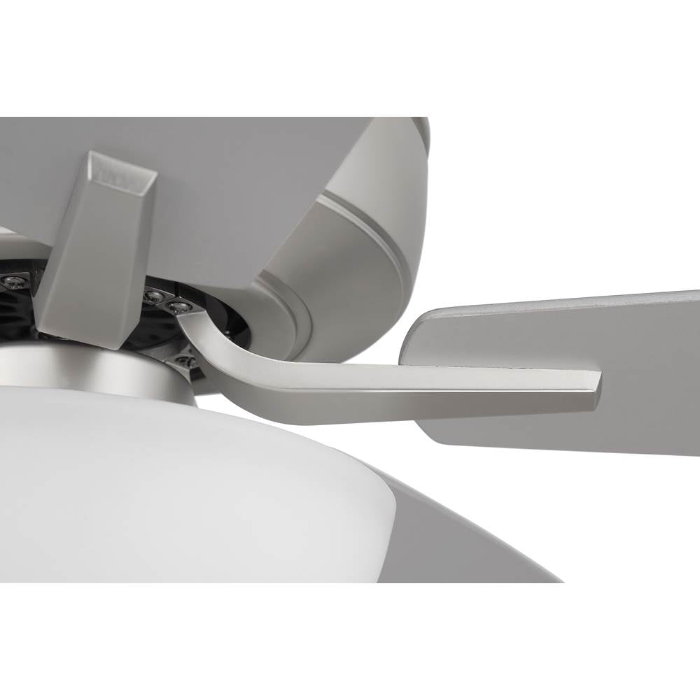 Craftmade P211BN5-52BNGW Brushed Nickel Pro Plus 211 52'' 5-blade Ceiling Fan In Brushed Nickel W/ Brushed Nickel/greywood Blades; Light Kit Included (optional) Image 4