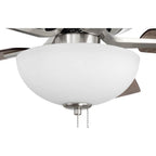 Craftmade P211BNK5-52DWGWN Brushed Polished Nickel Pro Plus 211 52'' 5-blade Ceiling Fan In Brushed Polished Nickel W/ Driftwood/grey Walnut Blades; Light Kit Included (optional) Image 3