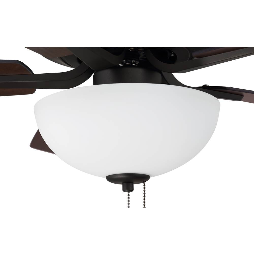 Craftmade P211ESP5-52ESPWLN Espresso Pro Plus 211 52'' 5-blade Ceiling Fan In Espresso W/ Espresso/walnut Blades; Light Kit Included (optional) Image 2