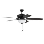 Craftmade P211FB5-52FBGW Flat Black Pro Plus 211 52'' 5-blade Ceiling Fan In Flat Black W/ Flat Black/grey Wood Blades; Light Kit Included (optional) Image 8