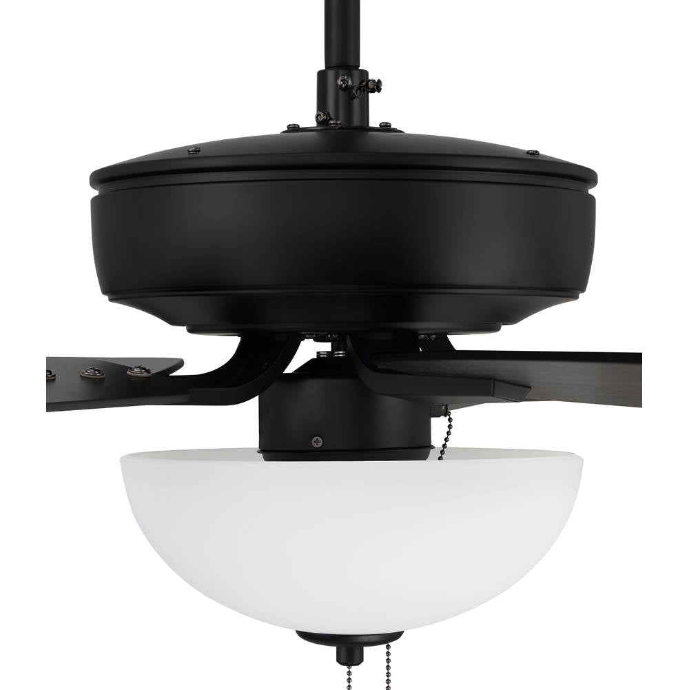 Craftmade P211FB5-52FBGW Flat Black Pro Plus 211 52'' 5-blade Ceiling Fan In Flat Black W/ Flat Black/grey Wood Blades; Light Kit Included (optional) Image 6