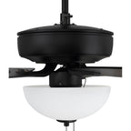 Craftmade P211FB5-52FBGW Flat Black Pro Plus 211 52'' 5-blade Ceiling Fan In Flat Black W/ Flat Black/grey Wood Blades; Light Kit Included (optional) Image 6