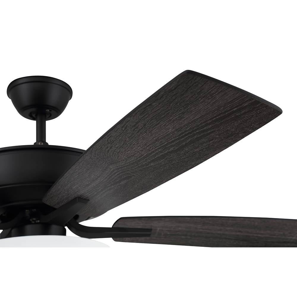 Craftmade P211FB5-52FBGW Flat Black Pro Plus 211 52'' 5-blade Ceiling Fan In Flat Black W/ Flat Black/grey Wood Blades; Light Kit Included (optional) Image 5