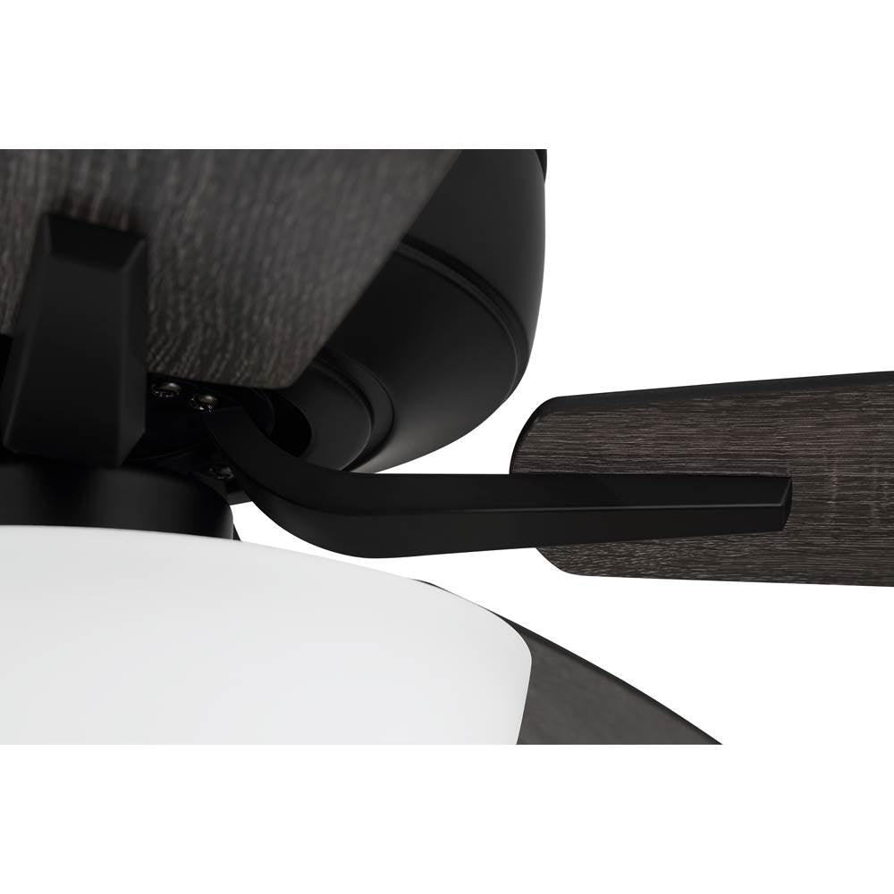 Craftmade P211FB5-52FBGW Flat Black Pro Plus 211 52'' 5-blade Ceiling Fan In Flat Black W/ Flat Black/grey Wood Blades; Light Kit Included (optional) Image 4