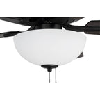 Craftmade P211FB5-52FBGW Flat Black Pro Plus 211 52'' 5-blade Ceiling Fan In Flat Black W/ Flat Black/grey Wood Blades; Light Kit Included (optional) Image 2