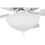 Craftmade P211W5-52WWOK White Pro Plus 211 52'' 5-blade Ceiling Fan In White W/ White/washed Oak Blades; Light Kit Included (optional) Image 2