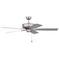 Craftmade P52BN5-52BNGW Brushed Nickel Pro Plus 52'' 5-blade Ceiling Fan In Brushed Nickel W/ Brushed Nickel/greywood Blades; Light Kit Optional (not Included) Image 1