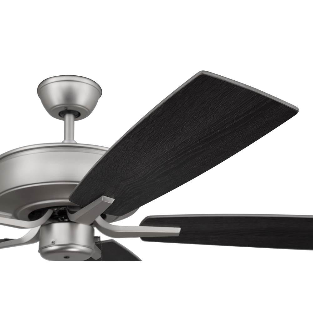 Craftmade Pro Plus Pro Plus 52'' 5-blade Ceiling Fan In Brushed Nickel W/ Brushed Nickel/greywood Blades; Light Kit Optional (not Included)