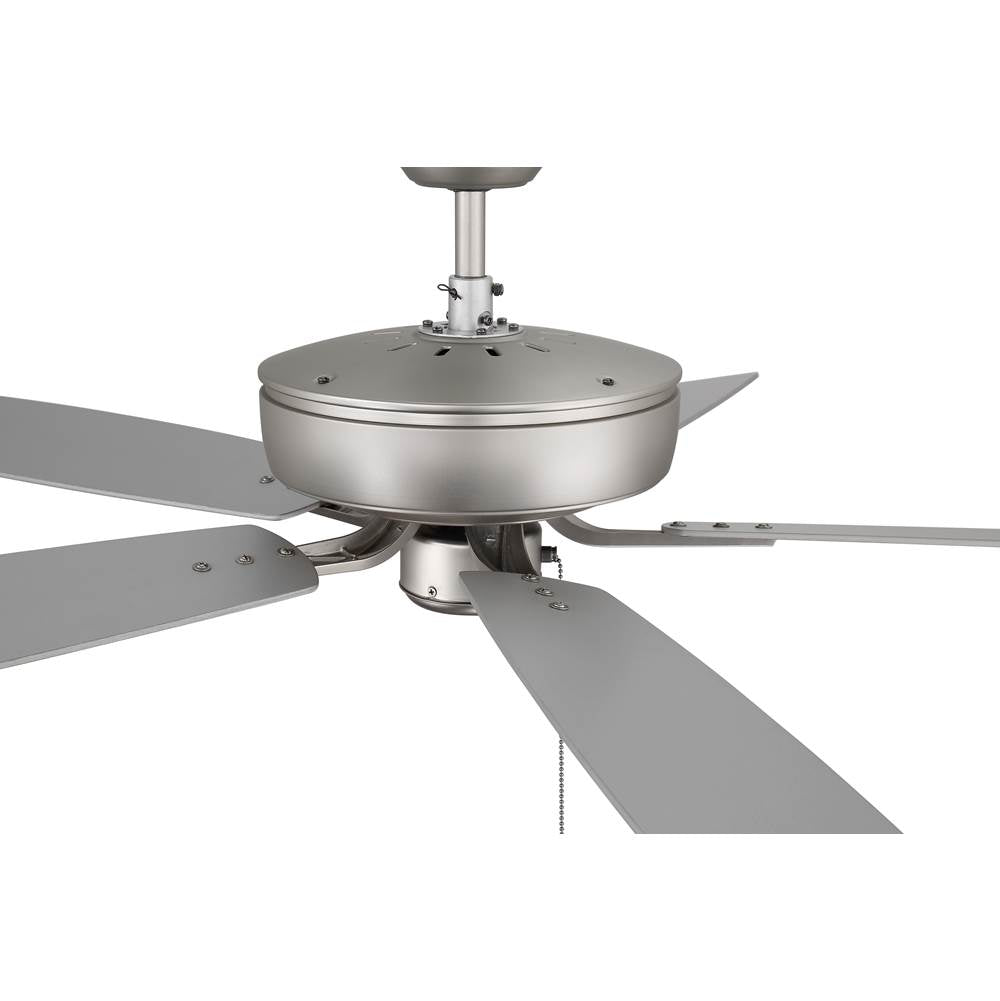 Craftmade P52BN5-52BNGW Brushed Nickel Pro Plus 52'' 5-blade Ceiling Fan In Brushed Nickel W/ Brushed Nickel/greywood Blades; Light Kit Optional (not Included) Image 4