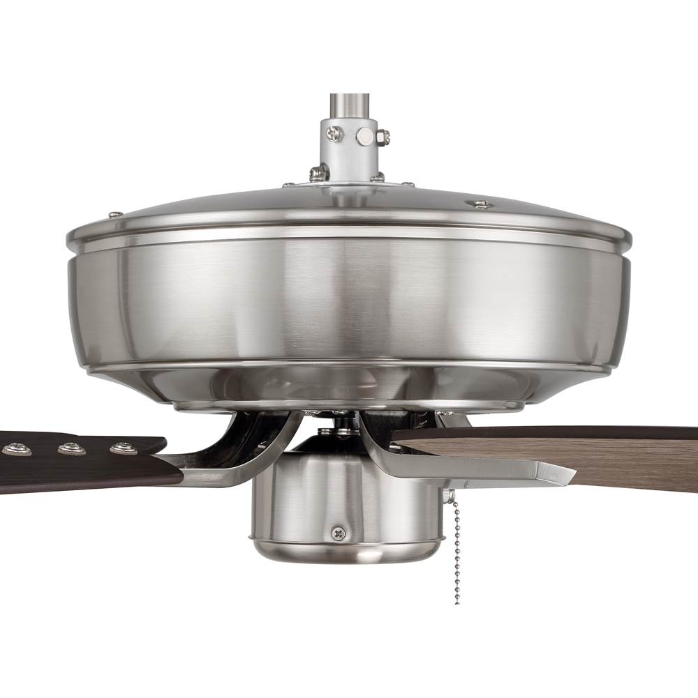 Craftmade P52BNK5-52DWGWN Brushed Polished Nickel Pro Plus 52'' 5-blade Ceiling Fan In Brushed Polished Nickel W/ Driftwood/grey Walnut Blades; Light Kit Optional (not Included) Image 7