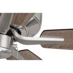 Craftmade P52BNK5-52DWGWN Brushed Polished Nickel Pro Plus 52'' 5-blade Ceiling Fan In Brushed Polished Nickel W/ Driftwood/grey Walnut Blades; Light Kit Optional (not Included) Image 5