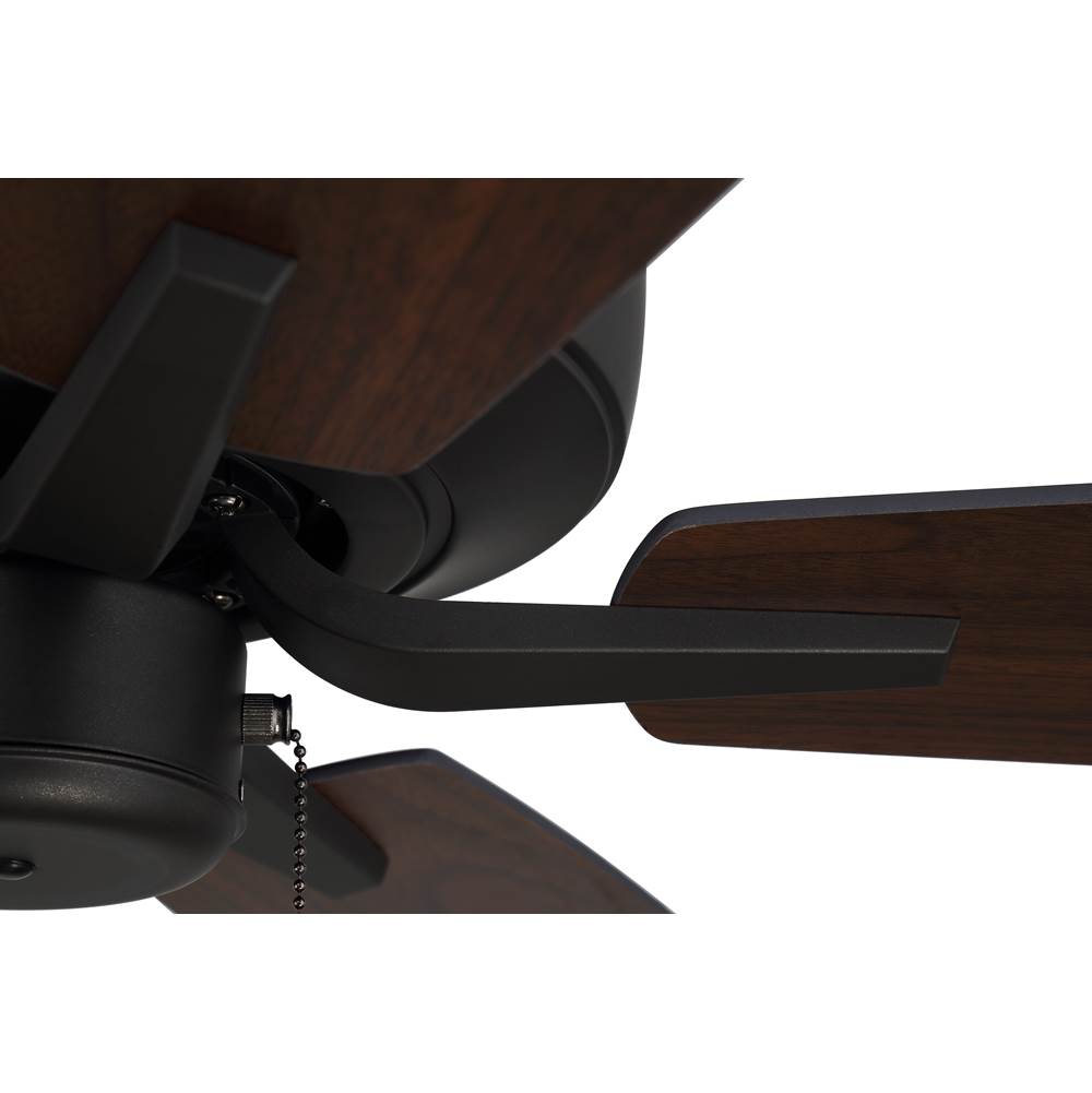 Craftmade P52ESP5-52ESPWLN Espresso Pro Plus 52'' 5-blade Ceiling Fan In Espresso W/ Espresso/walnut Blades; Light Kit Optional (not Included) Image 6