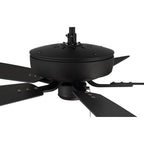 Craftmade P52ESP5-52ESPWLN Espresso Pro Plus 52'' 5-blade Ceiling Fan In Espresso W/ Espresso/walnut Blades; Light Kit Optional (not Included) Image 4