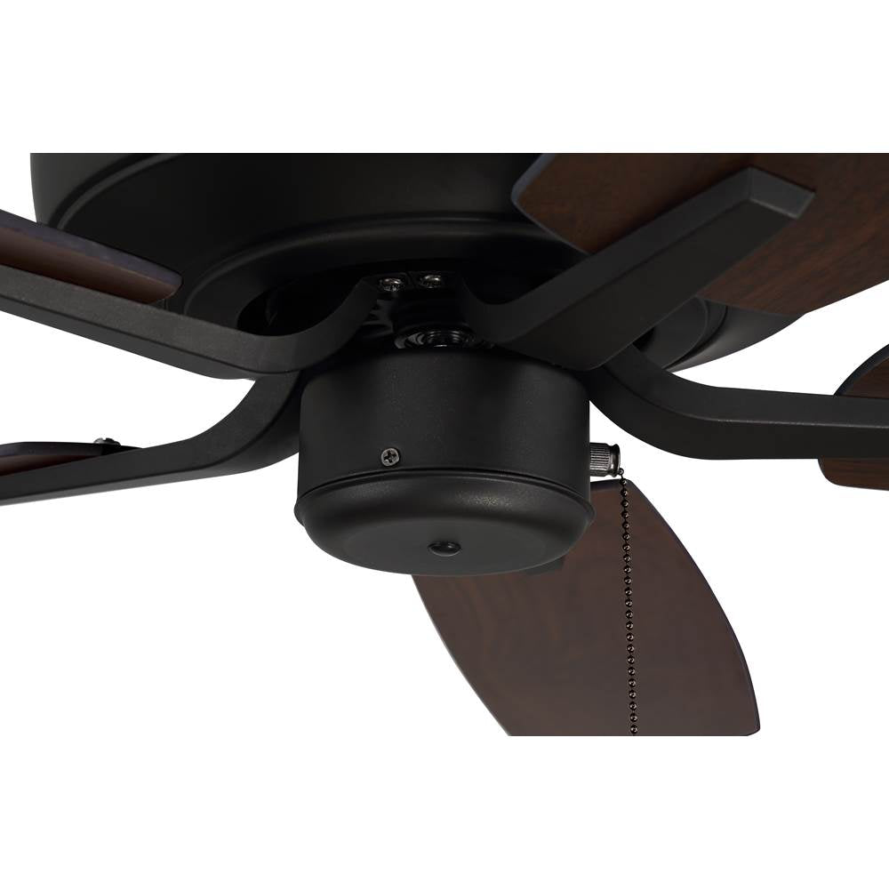 Craftmade P52ESP5-52ESPWLN Espresso Pro Plus 52'' 5-blade Ceiling Fan In Espresso W/ Espresso/walnut Blades; Light Kit Optional (not Included) Image 3