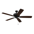 Craftmade P52ESP5-52ESPWLN Espresso Pro Plus 52'' 5-blade Ceiling Fan In Espresso W/ Espresso/walnut Blades; Light Kit Optional (not Included) Image 2