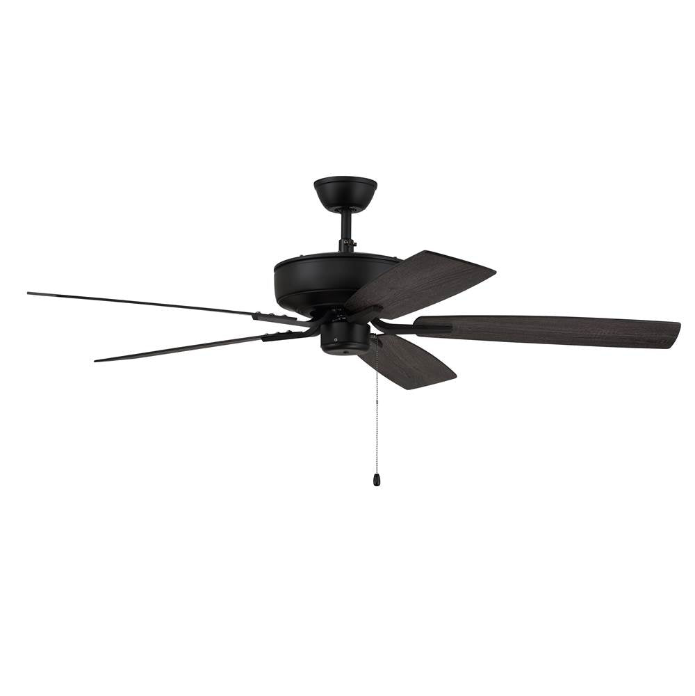 Craftmade Pro Plus Pro Plus 52'' 5-blade Ceiling Fan In Brushed Nickel W/ Brushed Nickel/greywood Blades; Light Kit Optional (not Included)