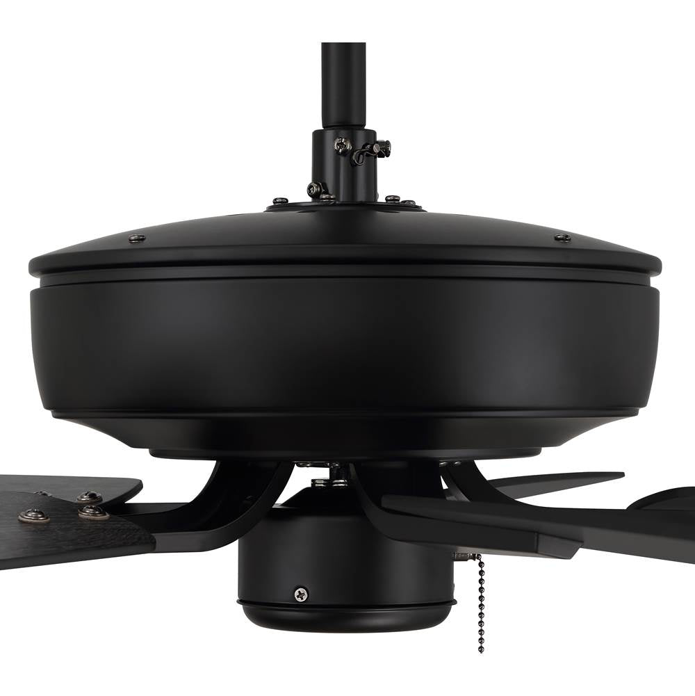 Craftmade P52FB5-52FBGW Flat Black Pro Plus 52'' 5-blade Ceiling Fan In Flat Black W/ Flat Black/greywood Blades; Light Kit Optional (not Included) Image 7