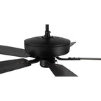 Craftmade P52FB5-52FBGW Flat Black Pro Plus 52'' 5-blade Ceiling Fan In Flat Black W/ Flat Black/greywood Blades; Light Kit Optional (not Included) Image 4