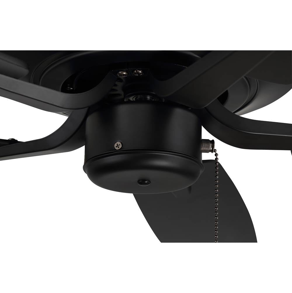 Craftmade P52FB5-52FBGW Flat Black Pro Plus 52'' 5-blade Ceiling Fan In Flat Black W/ Flat Black/greywood Blades; Light Kit Optional (not Included) Image 3