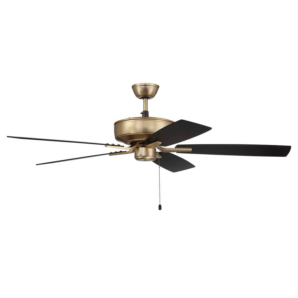 Craftmade Pro Plus Pro Plus 52'' 5-blade Ceiling Fan In Brushed Nickel W/ Brushed Nickel/greywood Blades; Light Kit Optional (not Included)