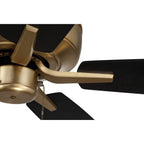 Craftmade P52SB5-52BWNFB Satin Brass Pro Plus 52'' 5-blade Ceiling Fan In Satin Brass W/ Black Walnut/flat Black Blades; Light Kit Optional (not Included) Image 6