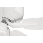 Craftmade P52W5-52WWOK White Pro Plus 52'' 5-blade Ceiling Fan In White W/ White/washed Oak Blades; Light Kit Optional (not Included) Image 6