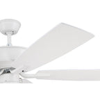 Craftmade P52W5-52WWOK White Pro Plus 52'' 5-blade Ceiling Fan In White W/ White/washed Oak Blades; Light Kit Optional (not Included) Image 5