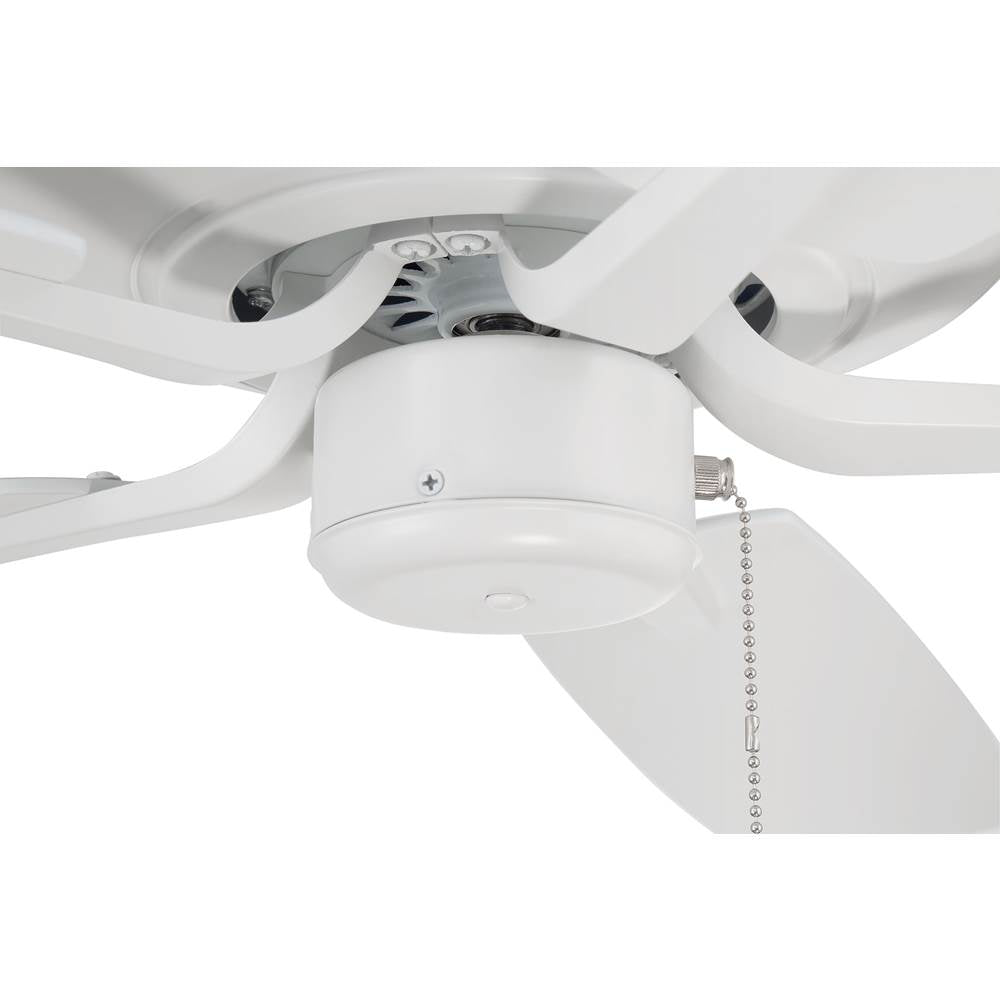 Craftmade P52W5-52WWOK White Pro Plus 52'' 5-blade Ceiling Fan In White W/ White/washed Oak Blades; Light Kit Optional (not Included) Image 3