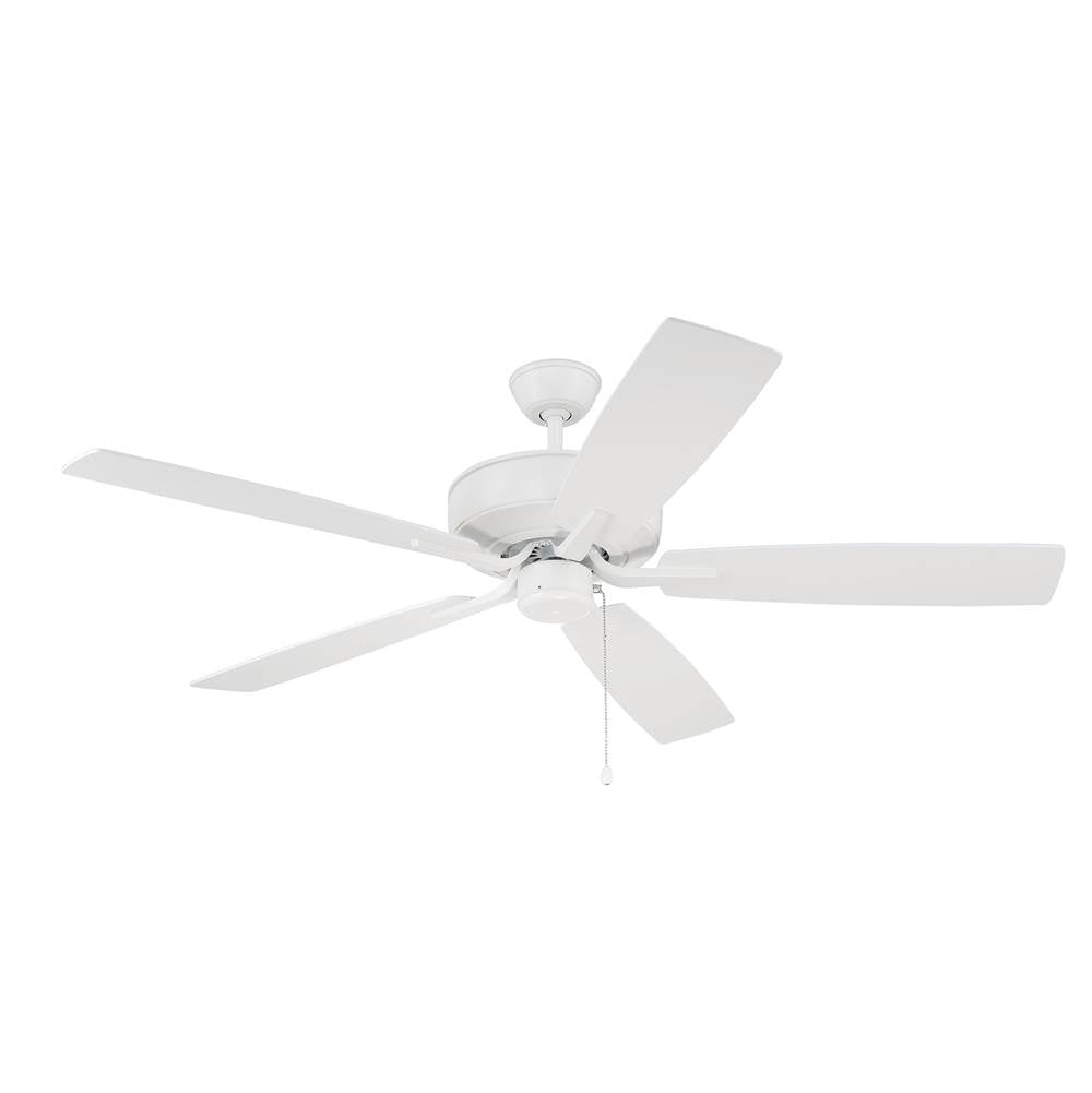 Craftmade P52W5-52WWOK White Pro Plus 52'' 5-blade Ceiling Fan In White W/ White/washed Oak Blades; Light Kit Optional (not Included) Image 2
