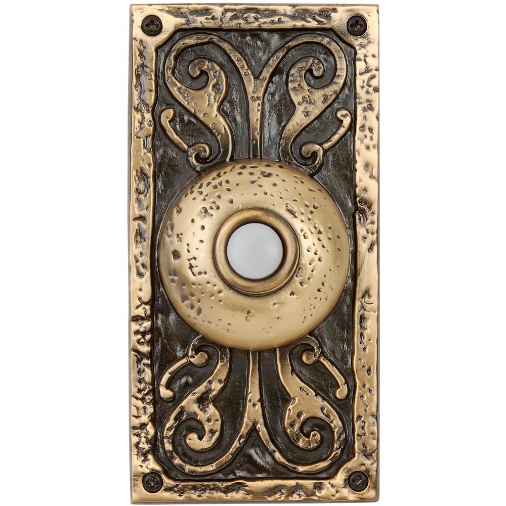 Craftmade  Surface Mount Designer Led Lighted Push Button In Burnished Brass