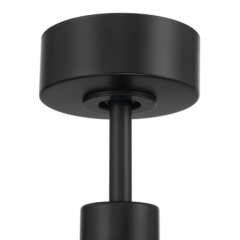 Craftmade PHB52FB3 Flat Black Phoebe 52'' 3-blade Ceiling Fan In Flat Black With Flat Black Blades, Light Kit Sold Separately Image 5
