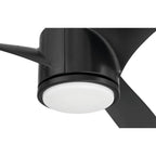 Craftmade PHB52FB3 Flat Black Phoebe 52'' 3-blade Ceiling Fan In Flat Black With Flat Black Blades, Light Kit Sold Separately Image 4