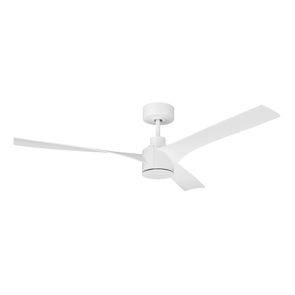 Craftmade Phoebe 52'' 3-blade Ceiling Fan In White With White Blades, Light Kit Sold Separately